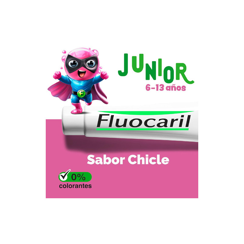 Fluocaril Junior 6-12 Años Gel Sabor Chicle 75ml