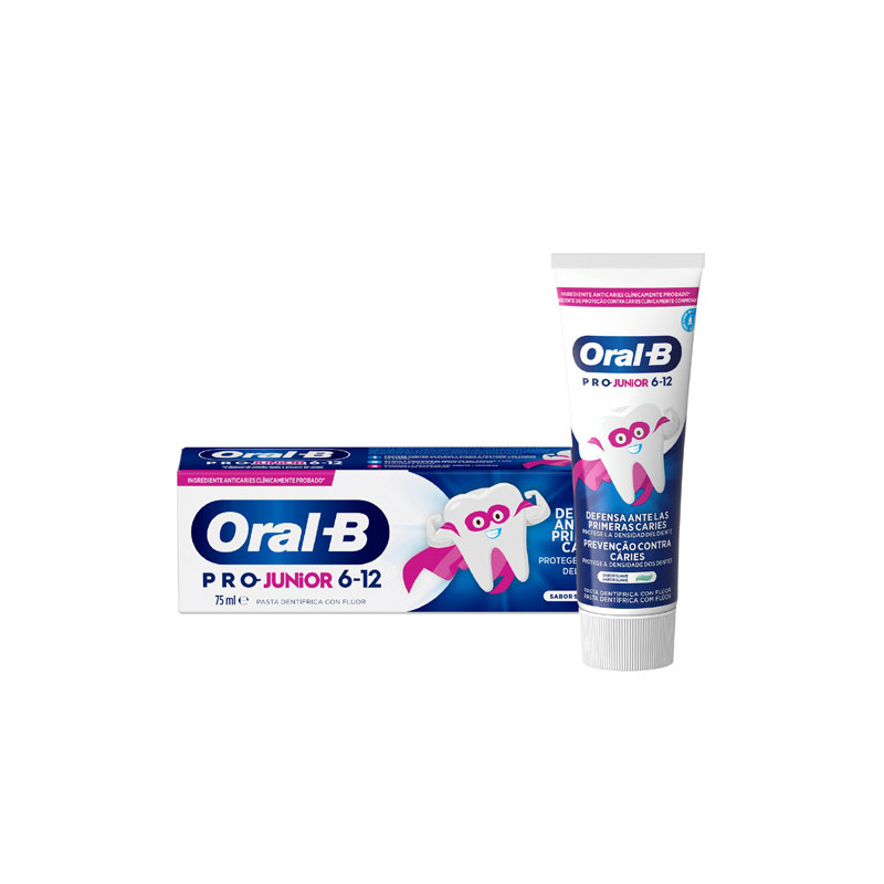 Oral-B Pro Junior 6-12 Años Menta Suave Pasta Dental 75ml