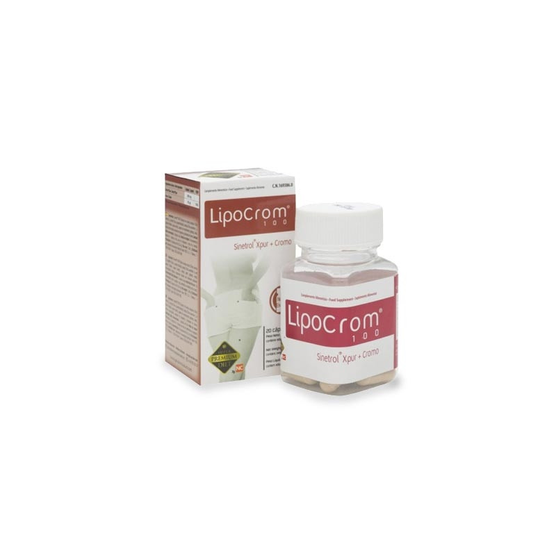 Lipocrom 100 Sinetrol Xpur + Cromo 20 Capsulas