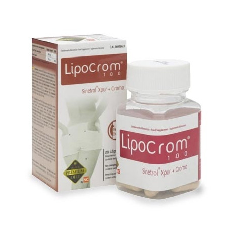 Lipocrom 100 Sinetrol Xpur + Cromo 20 Capsulas