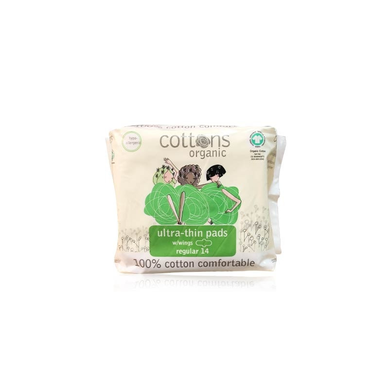 Cottons Compresa Ultrafina con Alas Regular 14 Uds