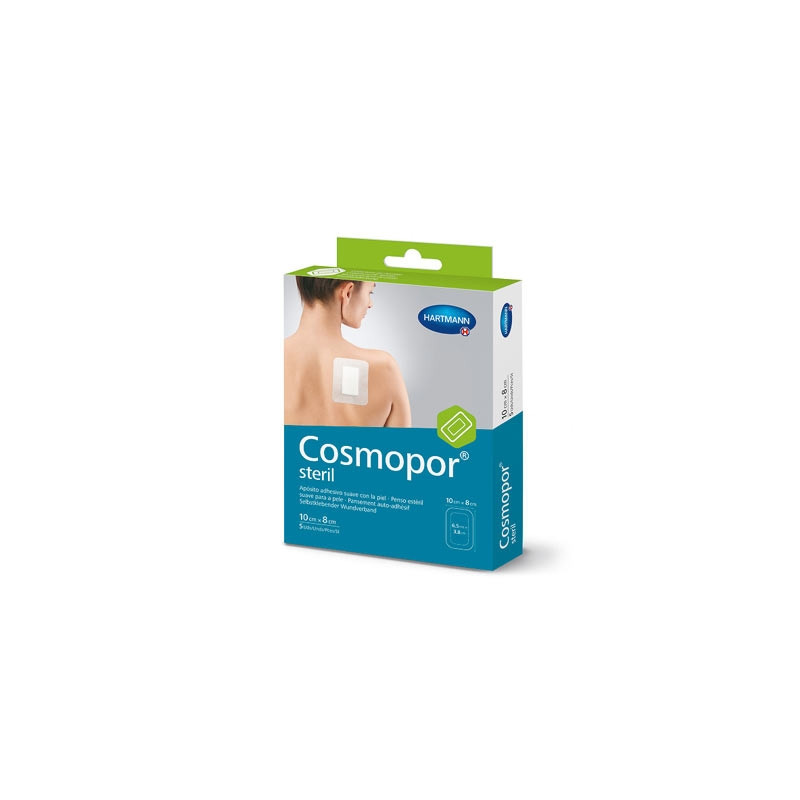 Hartmann Cosmopor Steril Aposito Adhesivo Suave 10x8cm 5 Uds