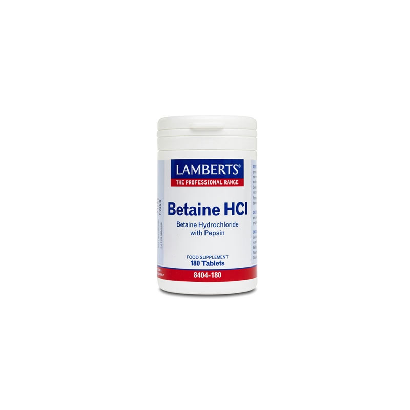 Lamberts Betaine HCI Ayuda Digestiva 180 Tabletas