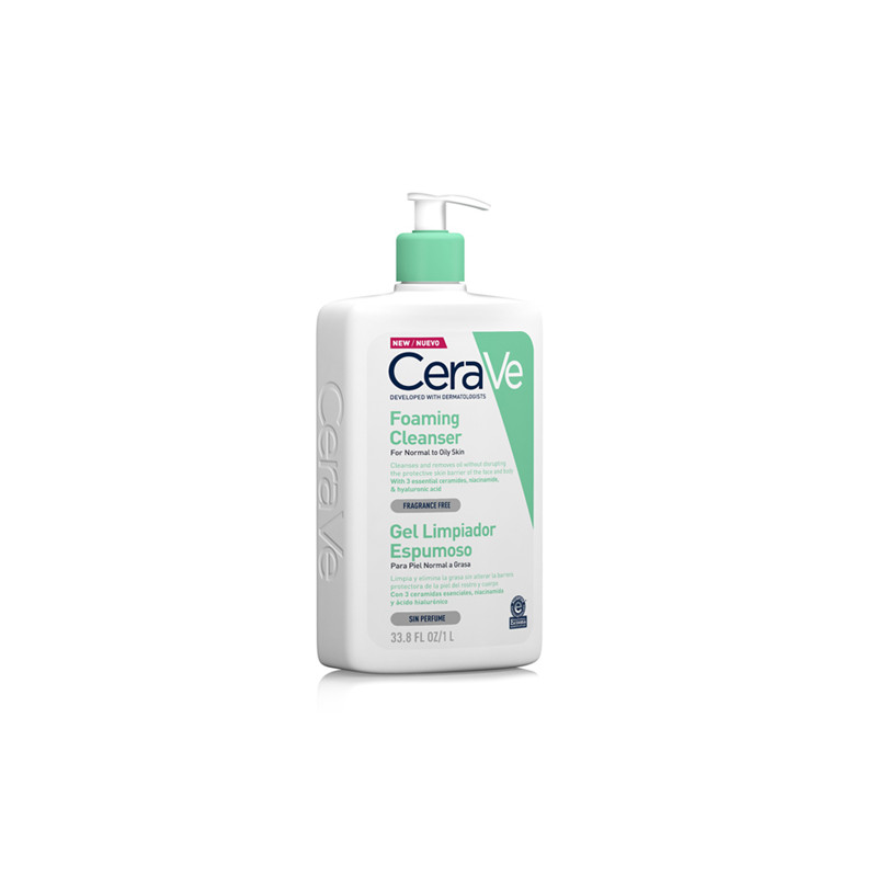 Cerave Gel Limpiador Espumoso Piel Normal-Grasa 1l