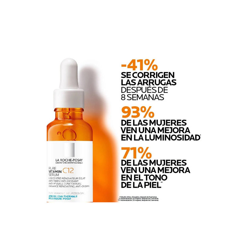 Pure Vitamin C12 Serum Antiarrugas 30ml. La Roche Posay