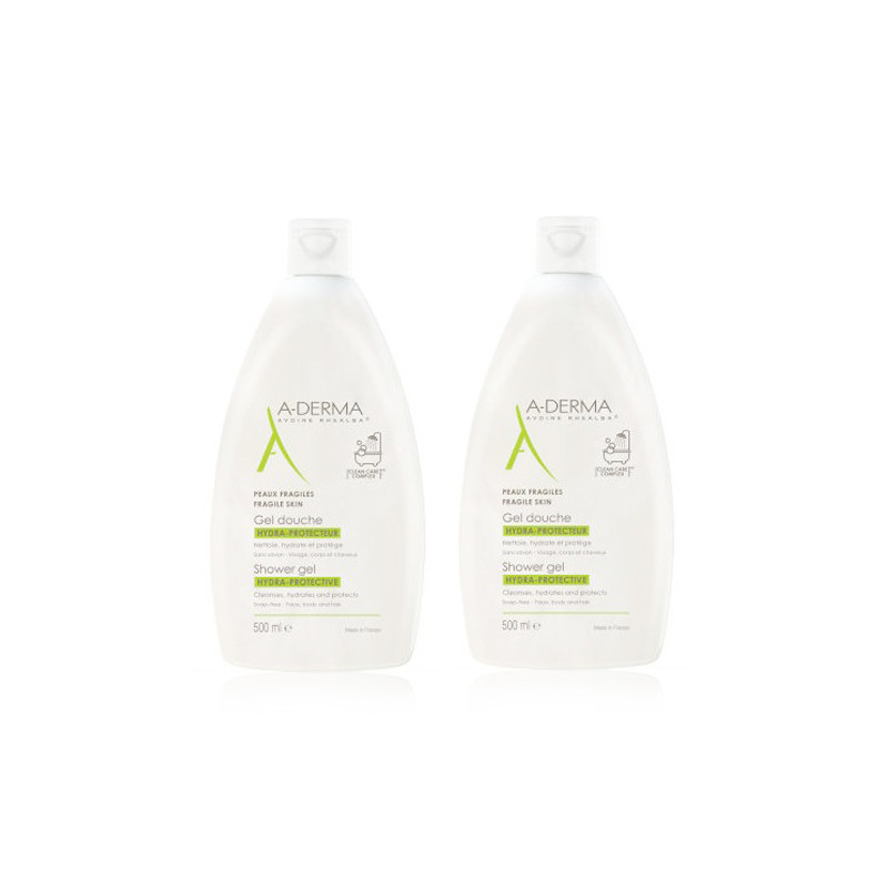 Aderma Dermopan Gel de Ducha Hidra-Protector Suave Duplo 2x500ml