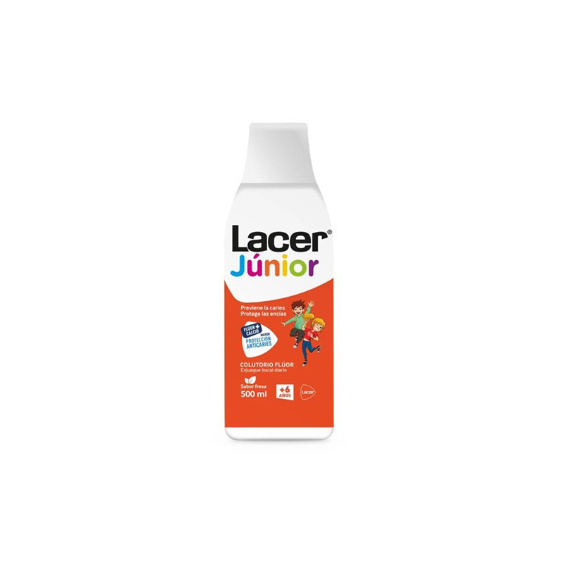 Lacer Junior Colutorio Fluor Sabor Fresa 500ml
