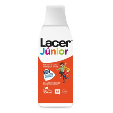 Lacer Junior Colutorio Fluor Sabor Fresa 500ml