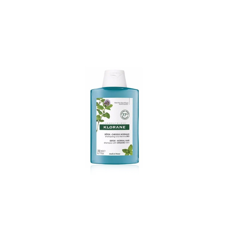 Klorane Champu Detox Anticontaminacion Menta Acuatica 200ml