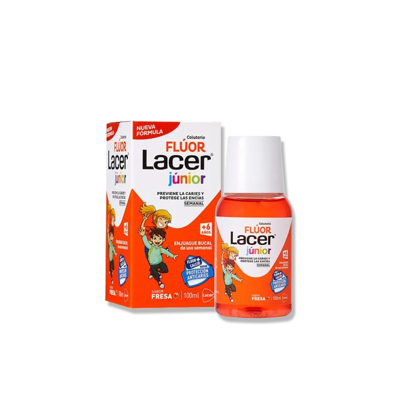 Lacer Junior Colutorio Fluor Sabor Fresa 100ml