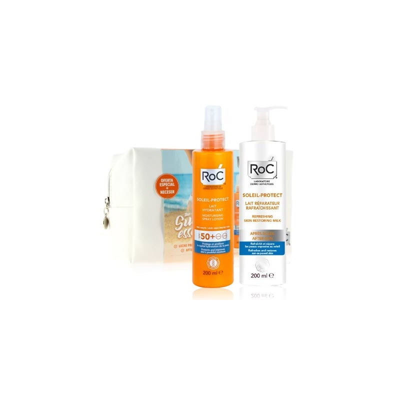 Roc Soleil-Protect Leche Spf50 200ml+Leche Aftersun 200ml+Neceser