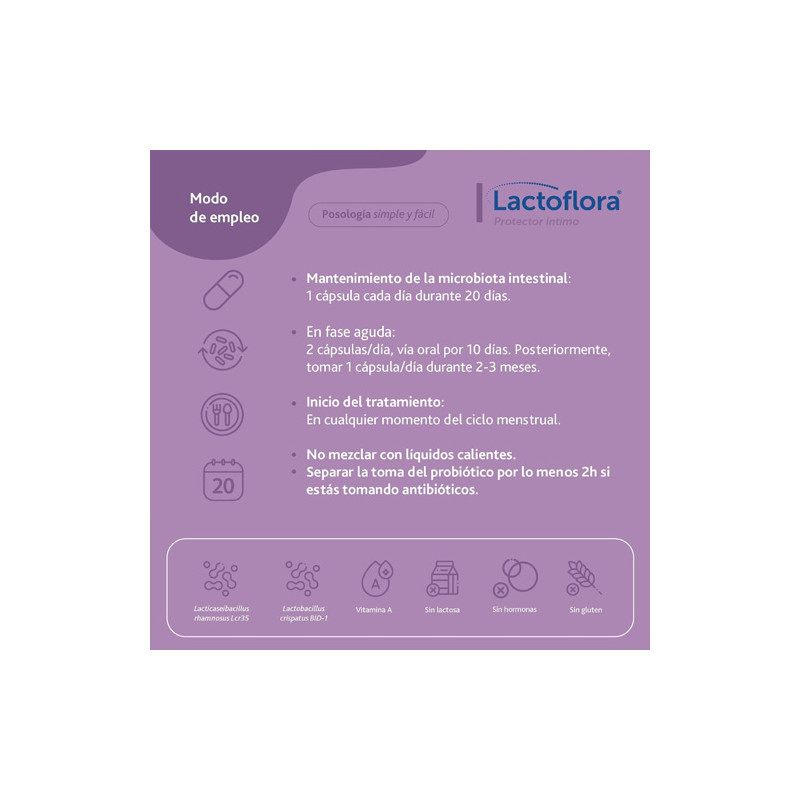 Lactoflora Protector Intimo 20 Capsulas