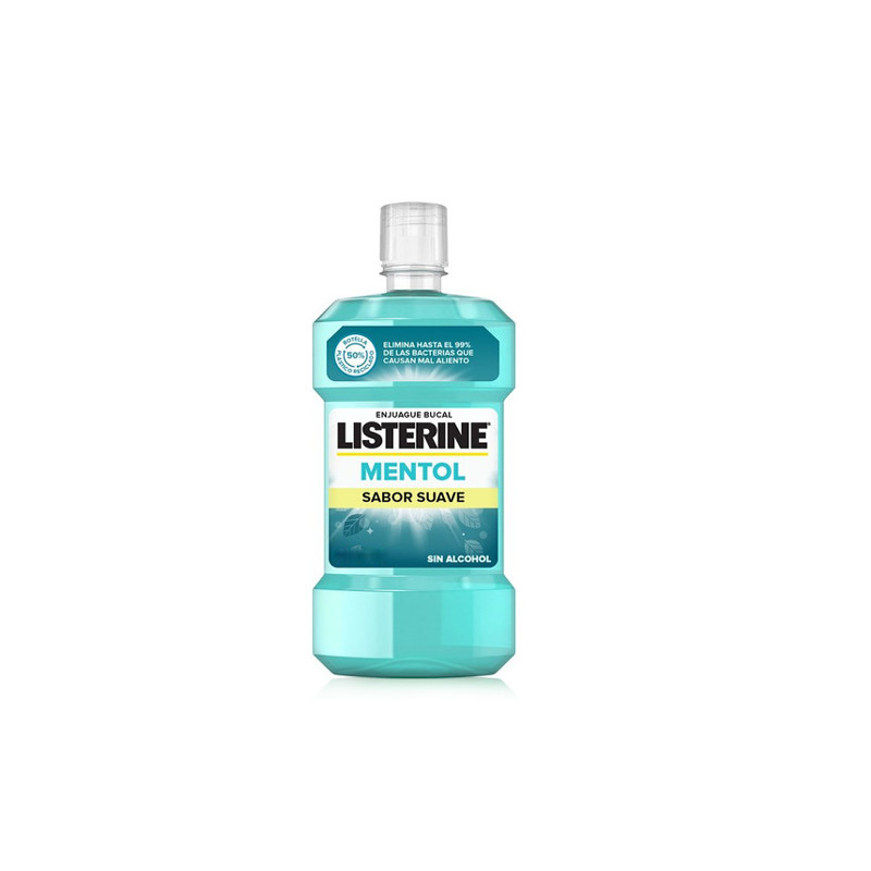 Listerine Mentol Enjuague Bucal Sabor Suave 750ml