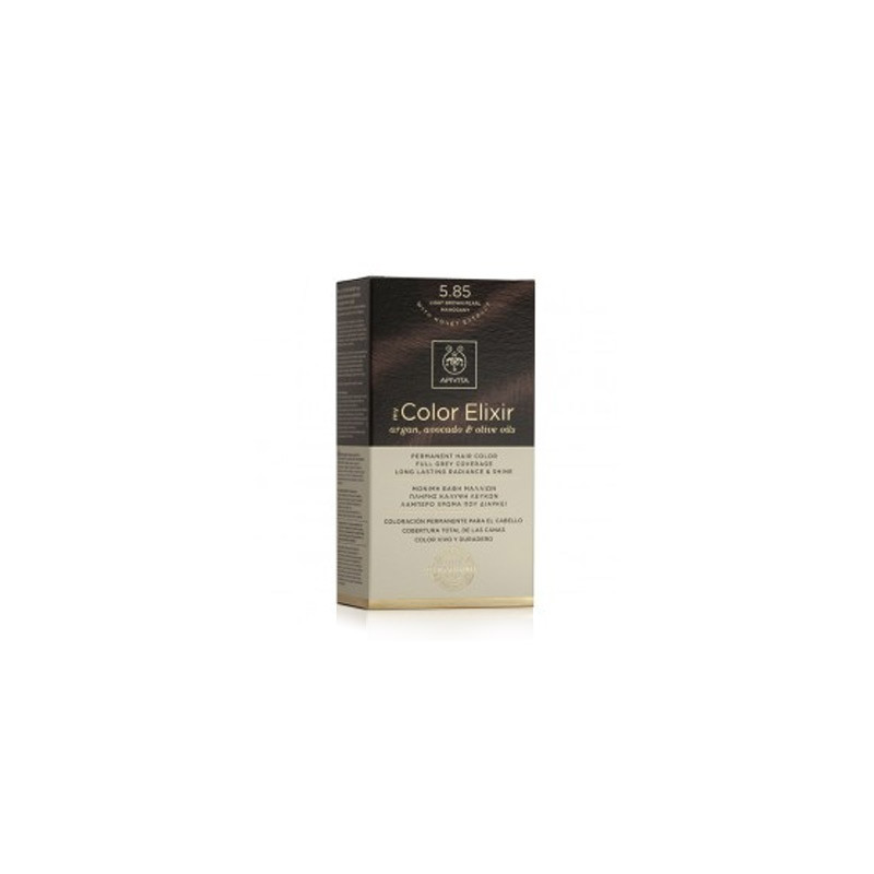 Apivita Tinte Permanente 5.85 Marron Caoba Perla Luminosa