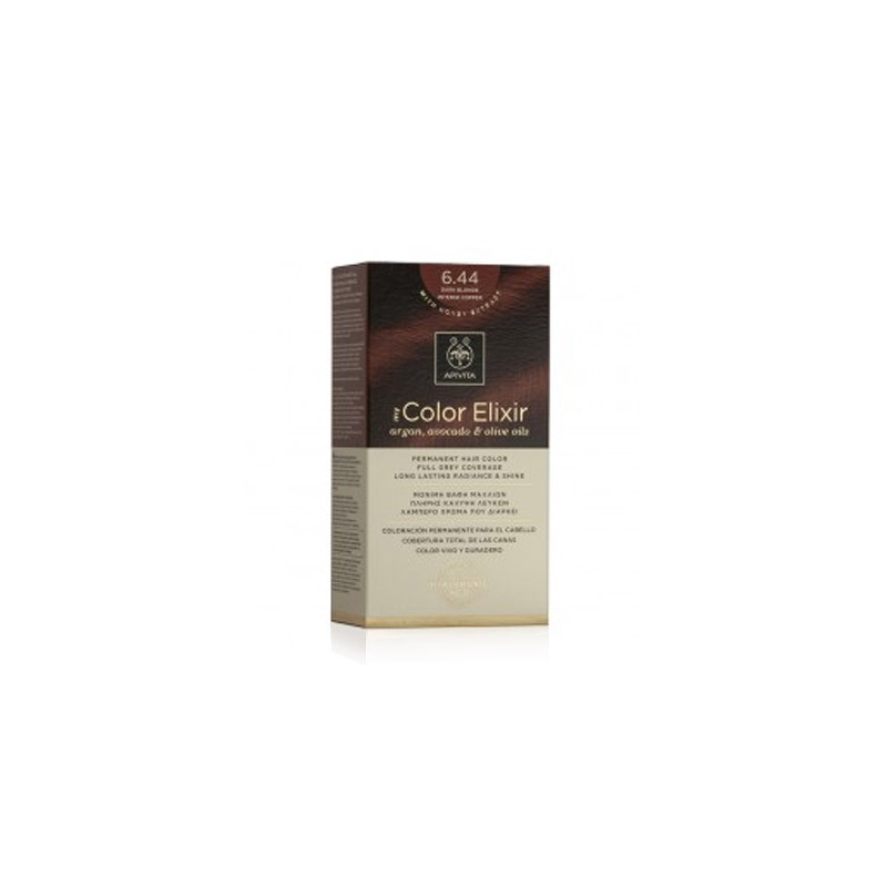 Apivita Tinte Permanente 6.44 Rubio Oscuro Cobre Intenso