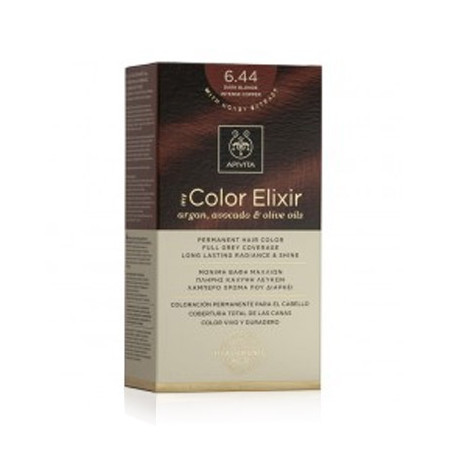 Apivita Tinte Permanente 6.44 Rubio Oscuro Cobre Intenso
