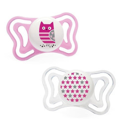 Chicco Physio Forma Light Chupete Tetina Silicona Rosa 6-16m 2uds