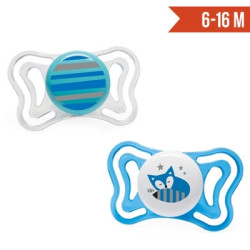 Chicco Physio Forma Light Chupete Tetina Silicona Azul 6-16m 2uds
