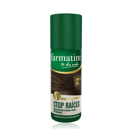 Farmatint Stop Raices Spray Instantaneo Castaño Claro 75ml