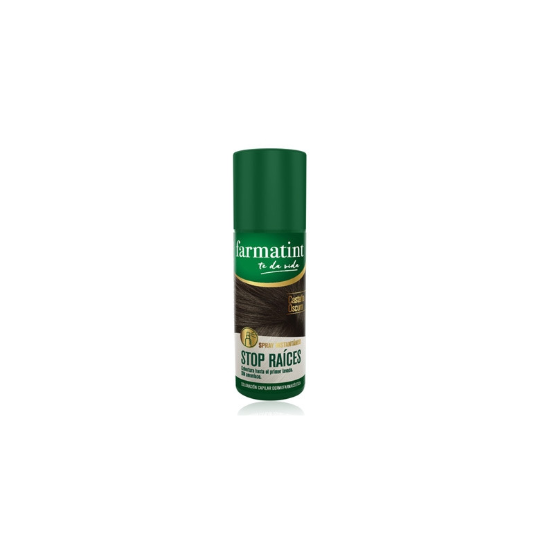 Farmatint Stop Raices Spray Instantaneo Castaño Oscuro 75ml