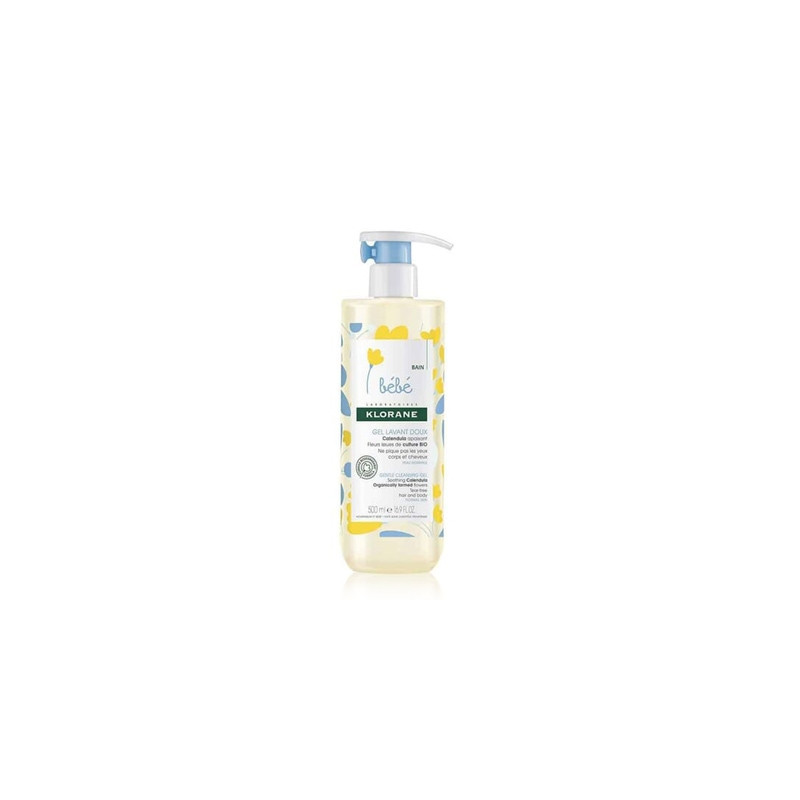 Klorane Bebe Gel Espuma Suave Para Cuerpo y Cabello 500ml