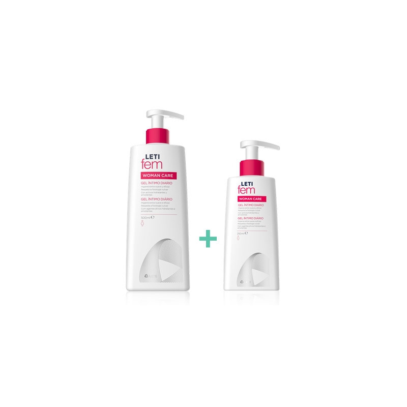 Leti Fem Woman Gel Higiene Intima 500ml + Gel Intimo 250ml