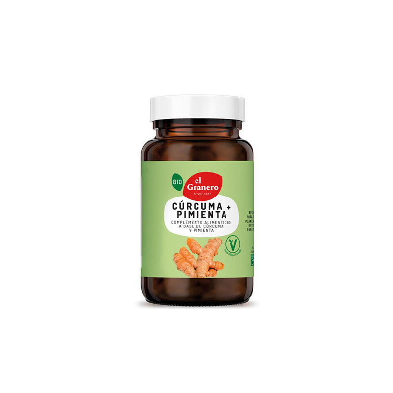 El Granero Curcuma + Pimienta Bio 120 Capsulas