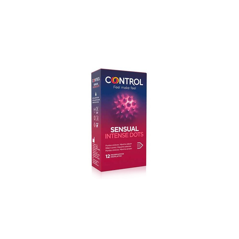 Control Preservativo Sensual Intense Dots 12 Unidades