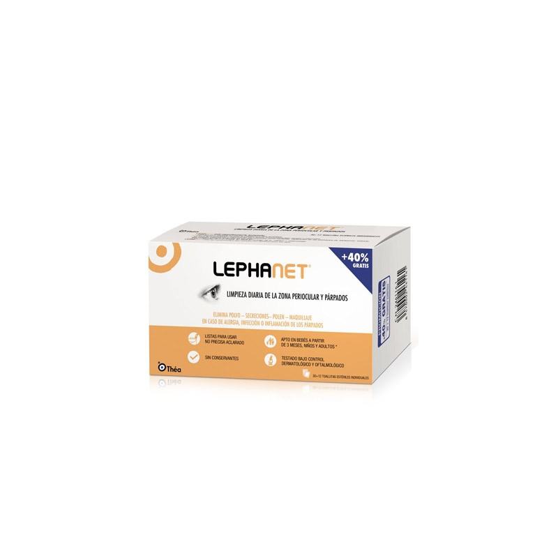 Lephanet Limpieza Parpados 42 Toallitas