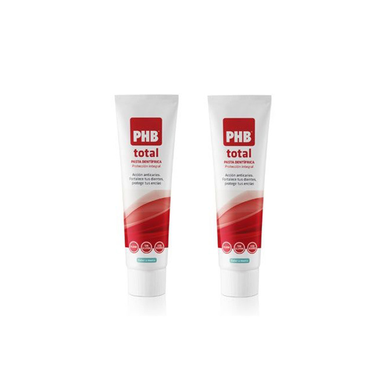 PHB Total Pasta Dental Fluor Menta Fresca Duplo 2x75ml