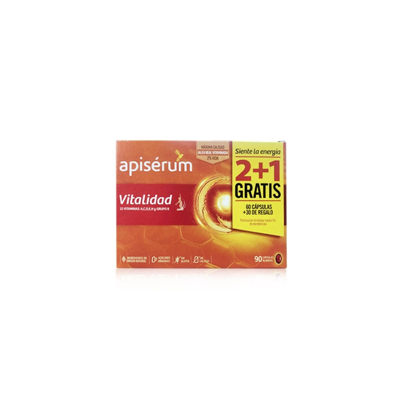 Apiserum Vitalidad Jalea Real 90 Capsulas