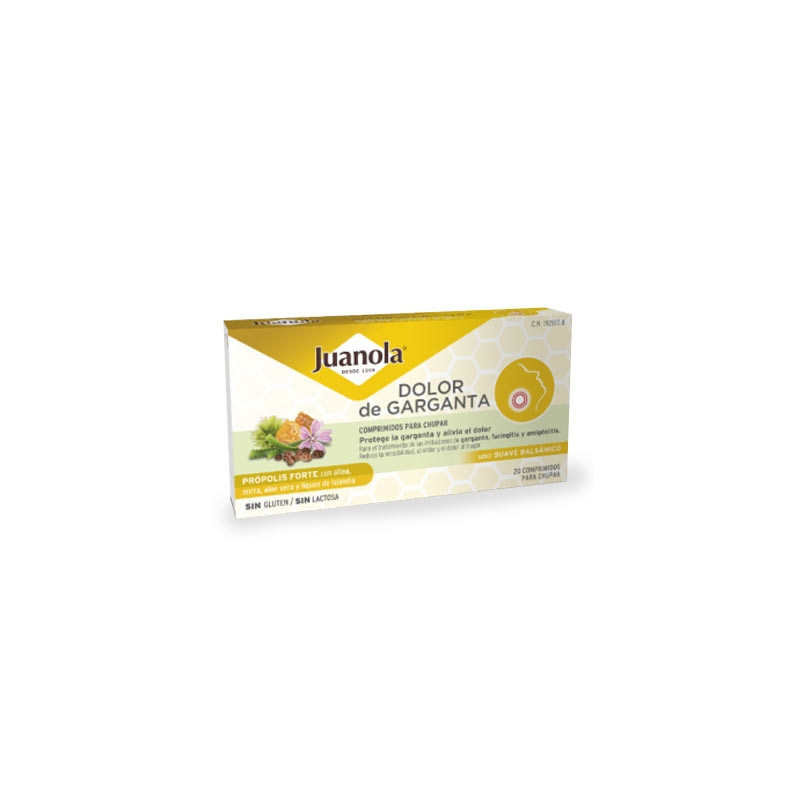 Juanola Dolor de Garganta Propolis Forte 20 Comp Para Chupar