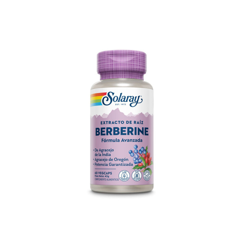 Solaray Berberine Extracto de Raiz 60 Capsulas