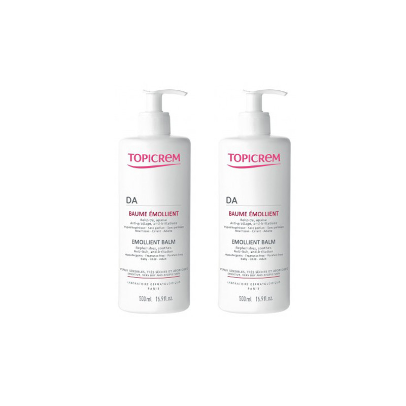 Topicrem DA Balsamo Emoliente P/Sensible Muy Seca Duplo 2x500ml