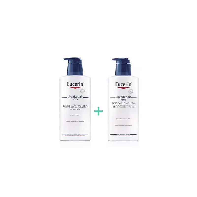 Eucerin Urea Repair Plus Gel Baño P/Muy Seca 400ml + Locion 400ml