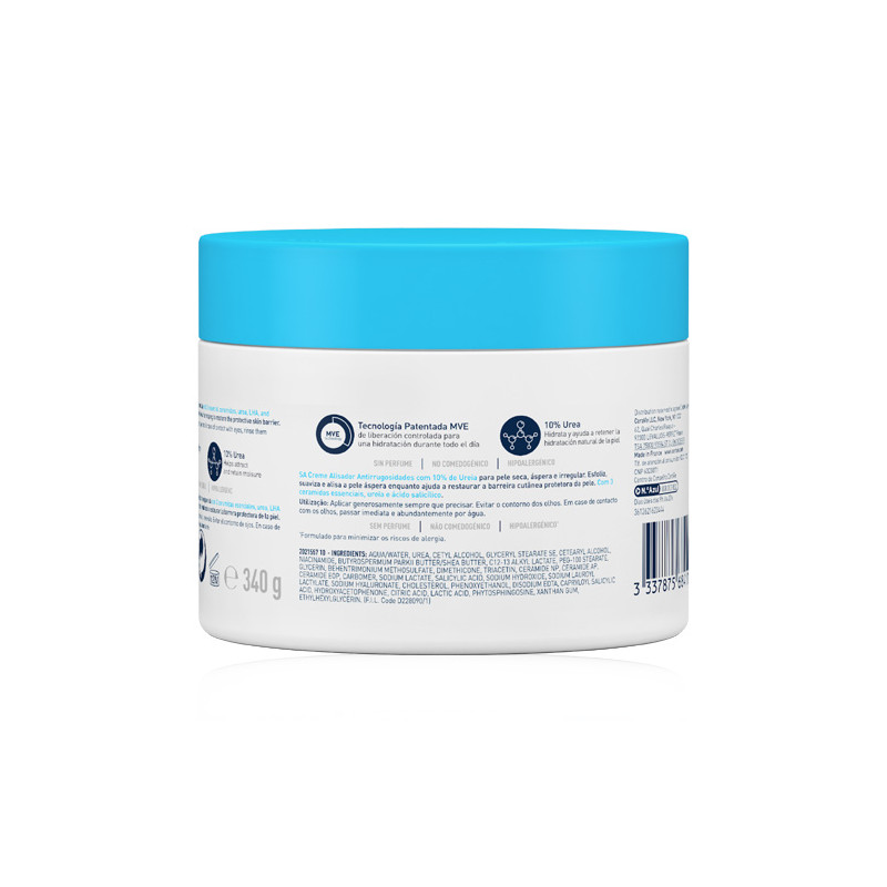 Cerave SA Crema Alisadora Anti-Rugosidades P/Seca Rugosa 340gr