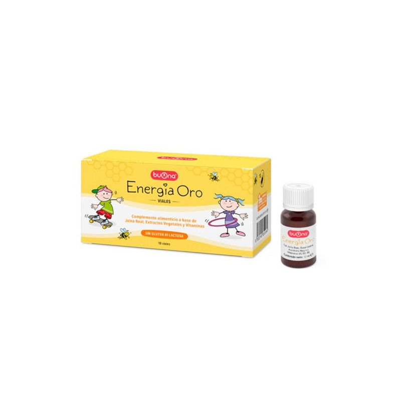 Buona Energia Oro Jalea Real y Vitaminas 10 Viales