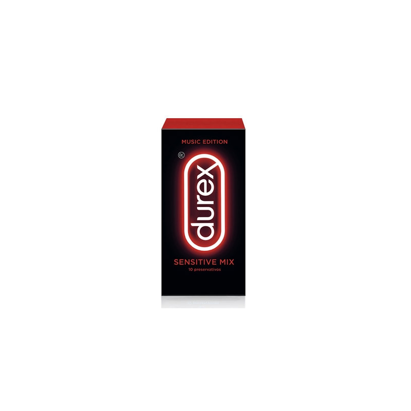 Durex Music Sensitive Mix Sensitivo Suave 6Uds y Real Feel 4Uds