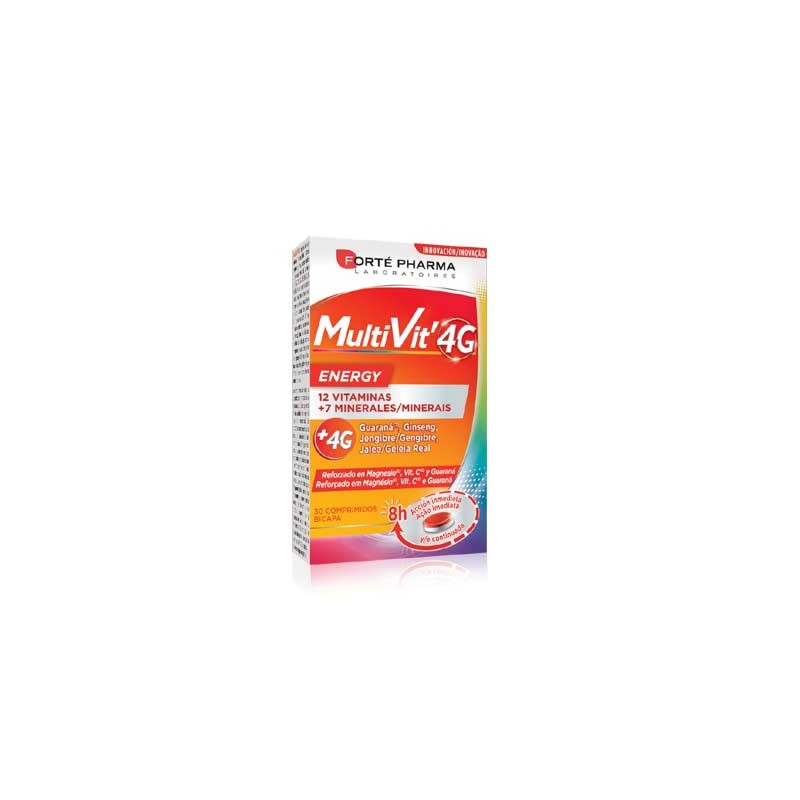Forte Pharma Multivit 4G Energia 30 Comprimidos Bicapa