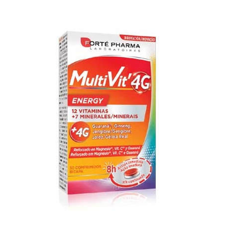 Forte Pharma Multivit 4G Energia 30 Comprimidos Bicapa