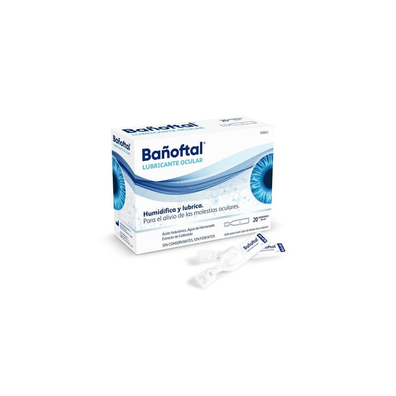 Bañoftal Monodosis Lubricante Ocular 0,4ml 20Uds