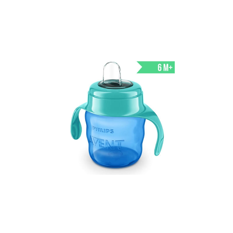 Avent Vaso con Boquilla Facil de Beber Azul 200ml 6m+