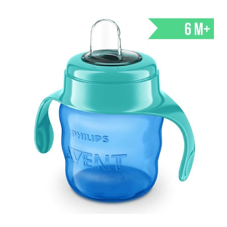 Avent Vaso con Boquilla Facil de Beber Azul 200ml 6m+