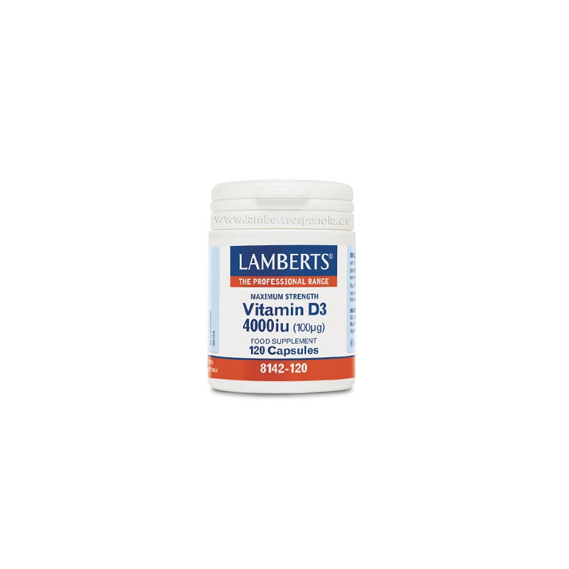 Lamberts Vitamina D3 4000 IU 120 Capsulas