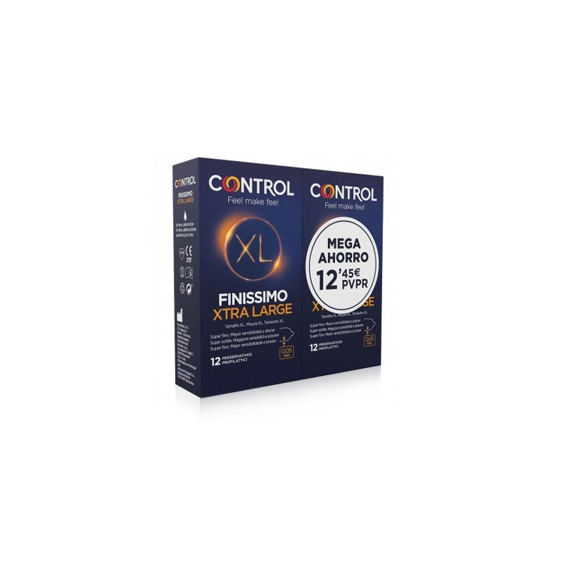 Control Preservativo Finissimo XL Duplo 2x12 Uds