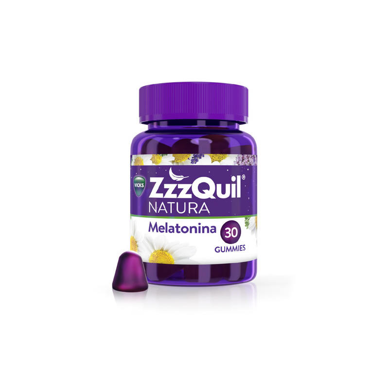 Vicks Zzzquil Natura Melatonina Sabor Frutos Bosque 30 Gominolas