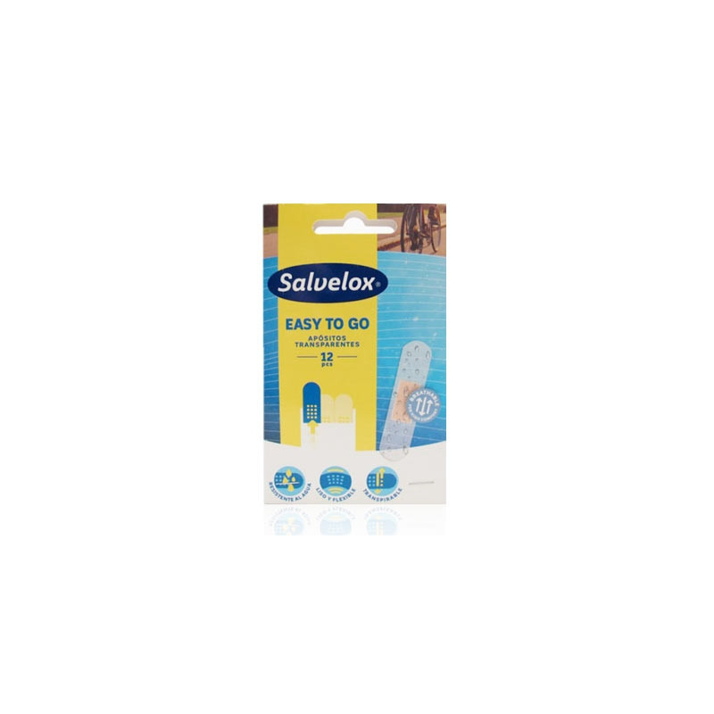 Salvelox Easy To Go Aposito Adhesivo Transparente 12 Uds