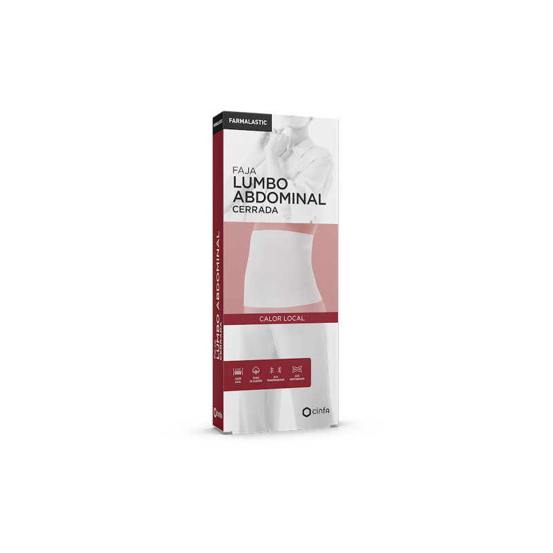 Farmalastic Faja Lumbo Abdominal Cerrada Blanca T/EP