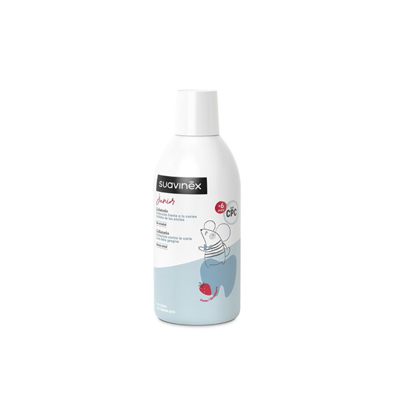 Suavinex Junior Colutorio Uso Diario Sabor Fresa 6 Años+ 500ml
