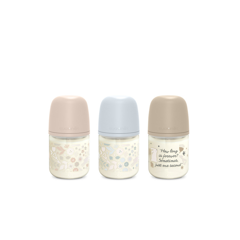 Suavinex Selection Wonderland Biberon Vidrio 0m+ 120ml